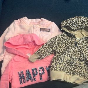 Baby girl hooded sweatshirts 0-3 months